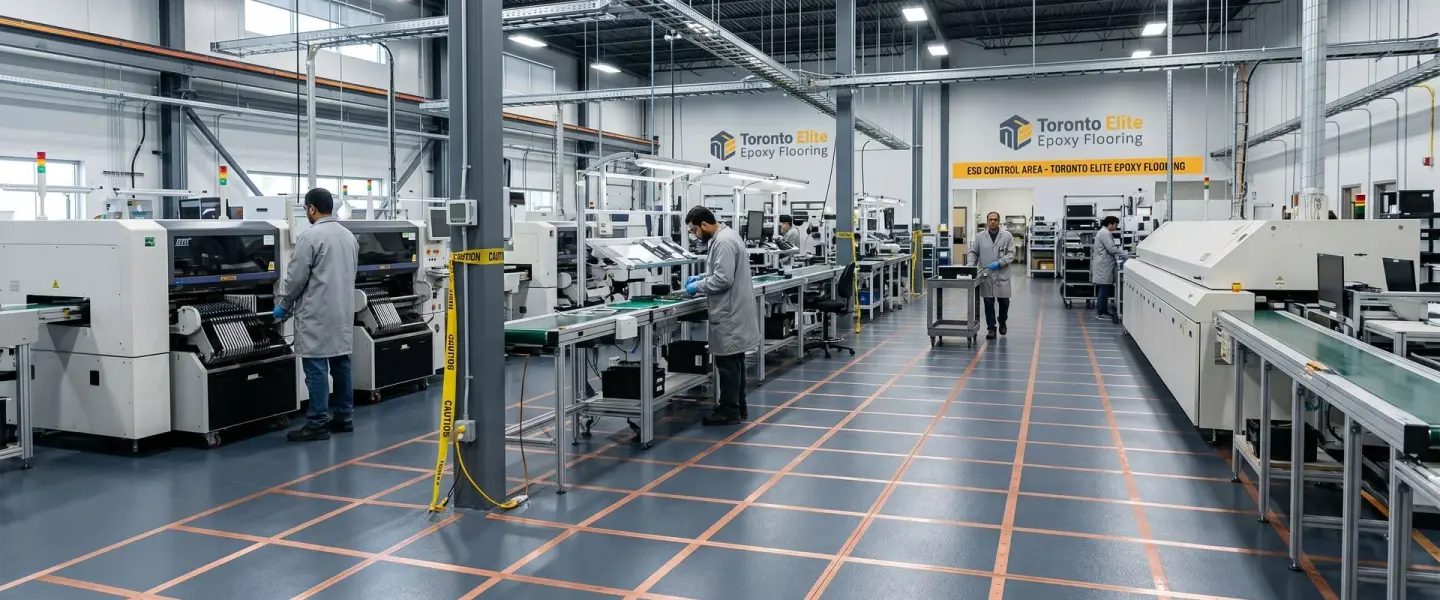 ESD Conductive Epoxy Flooring in Toronto, ON