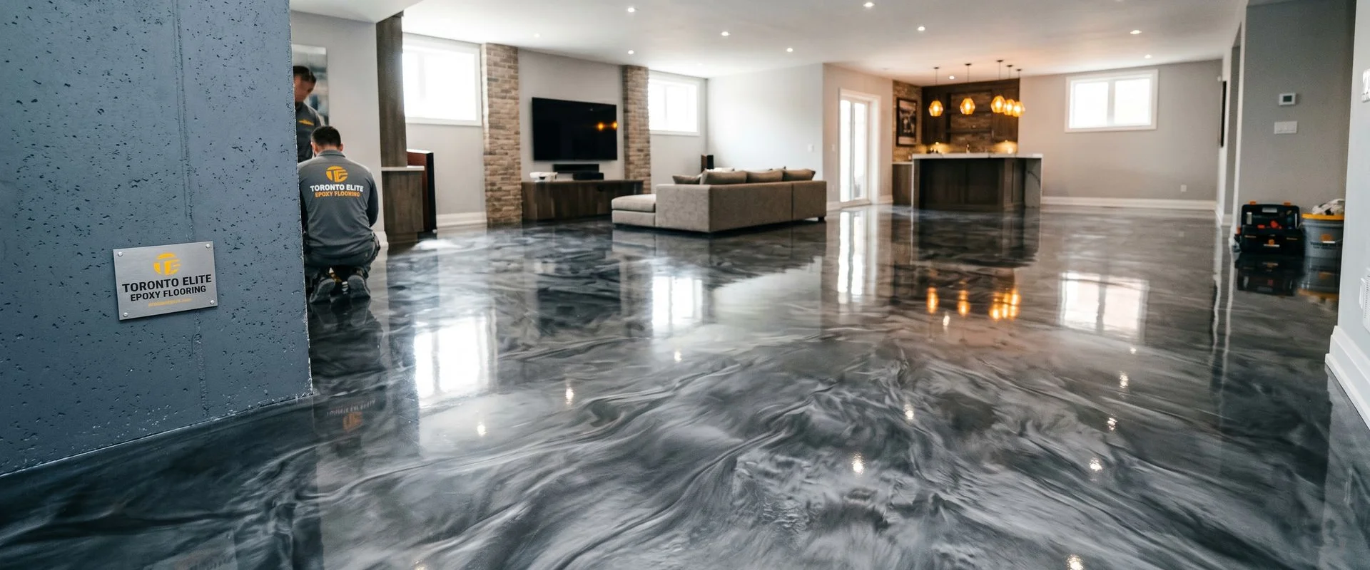 Decorative Metallic Epoxy Flooring in Toronto, ON