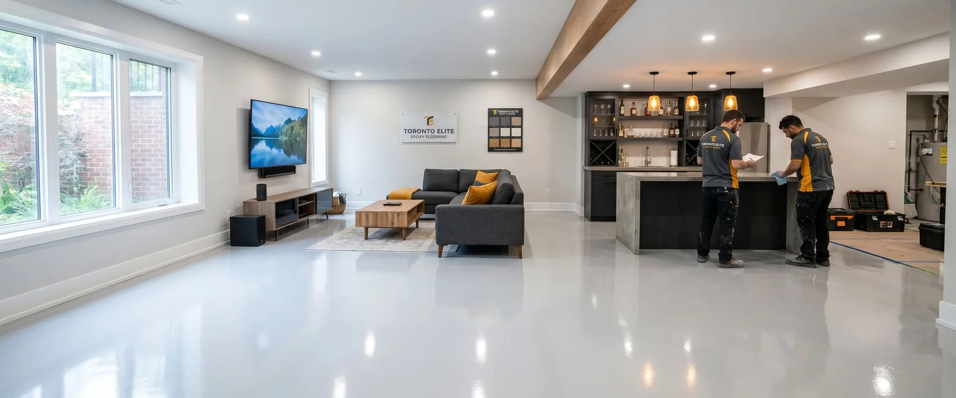 Basement Epoxy Flooring in Toronto, ON