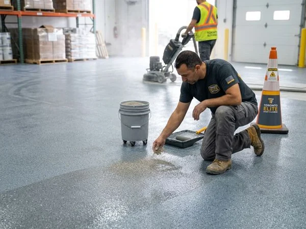 Epoxy Floor Repair & Recoat in Toronto, ON project 4