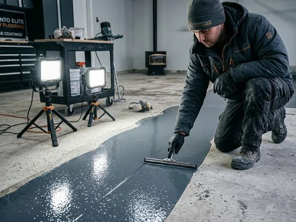 Polyaspartic Floor Coating in Toronto, ON project 2