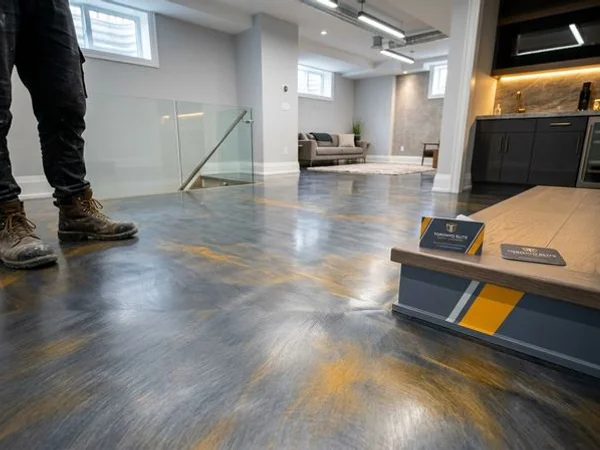 Decorative Metallic Epoxy Flooring in Toronto, ON project 4