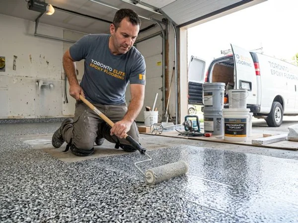 Polyaspartic Floor Coating in Toronto, ON project 1