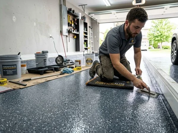 Epoxy Floor Repair & Recoat in Toronto, ON project 3
