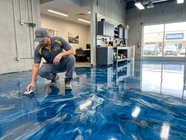 Decorative Metallic Epoxy Flooring in Toronto, ON project 2